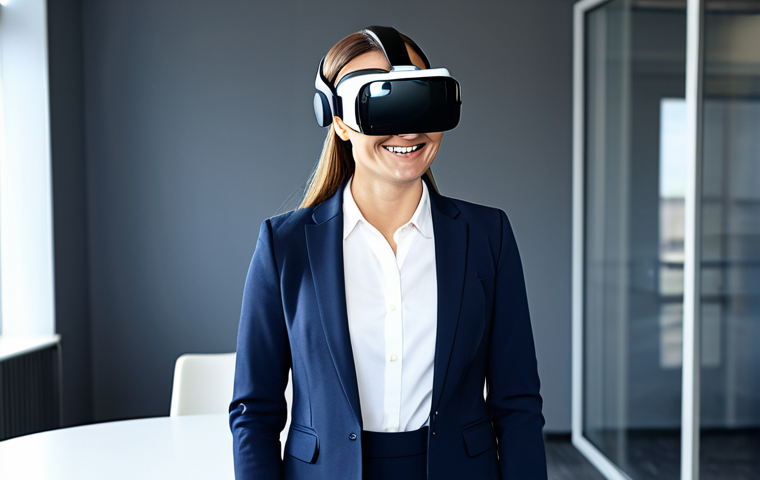**

A professional real estate agent, fully clothed in a modest business suit, showcasing a property VR tour to a potential client using a VR headset in a modern, well-lit office. The client is smiling and engaged. Safe for work, appropriate content, professional, perfect anatomy, natural proportions, high quality.

**