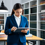 **

"A student using an AI tutor on a tablet, surrounded by textbooks, fully clothed, appropriate attire, modern study room, safe for work, perfect anatomy, natural proportions, educational setting, high quality, professional."

**