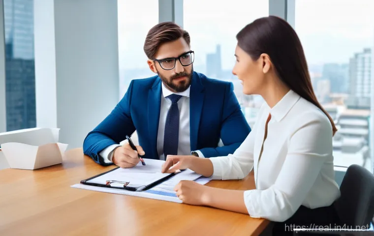 공인중개사 부동산 세법 기초 - **Image Prompt 1: Professional Real Estate Tax Consultation**
A friendly and confident female re...