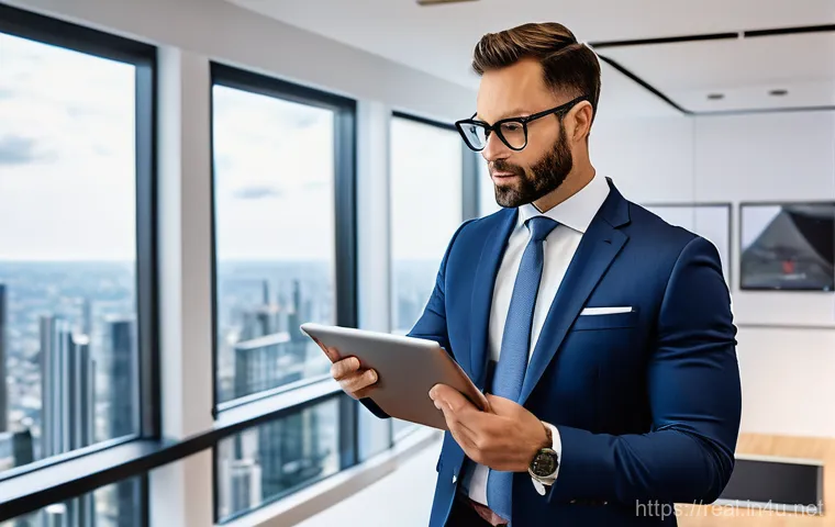 공인중개사 부동산 정책 대응 사례 - **Prompt:** A close-up, dramatic shot focusing on the hands of a meticulous real estate agent, a per...